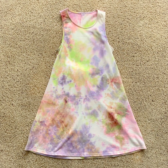 TOBI MILANI PINK TIE DYE SHIFT DRESS - Picture 2 of 6
